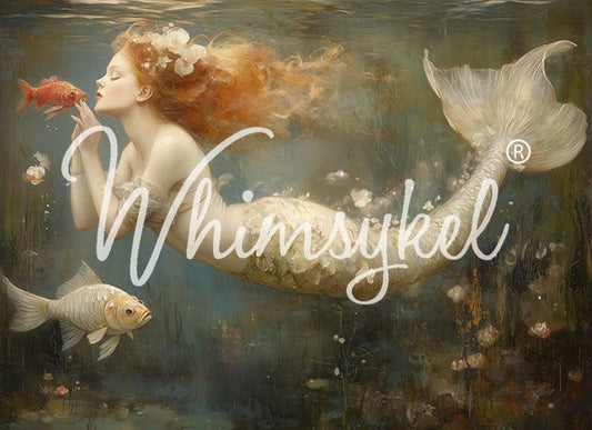 Whimsykel Decoupage Mermaid Kisses
