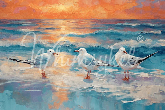 Whimsykel Designs : Decoupage Paper : Morning Chatter 29x21"