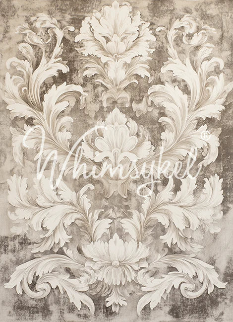 Whimsykel Designs : Decoupage Paper : Neutral Baroque 21x29"
