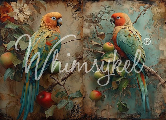 Whimsykel Parrot Paradise 29x21