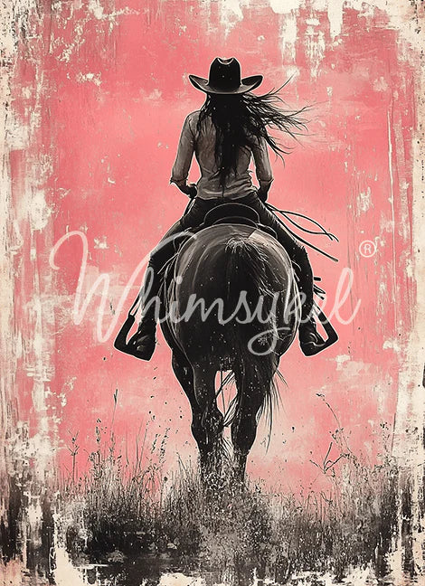 Whimsykel Designs : Decoupage Paper : Riding Solo 21x29