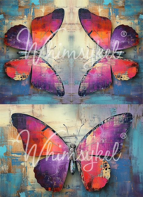 Whimsykel Designs : Decoupage Paper : Unfolding Trio 21x29"