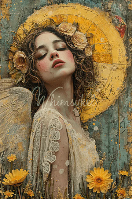 Whimsykel Designs : Decoupage Paper : Celestial Gaze 21x29"