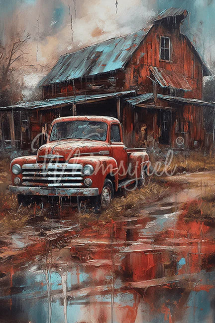 Whimsykel Designs : Decoupage Paper : Rural Reflections 21x29