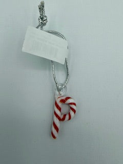 "P" CANDY STRIPPED ORNAMENT