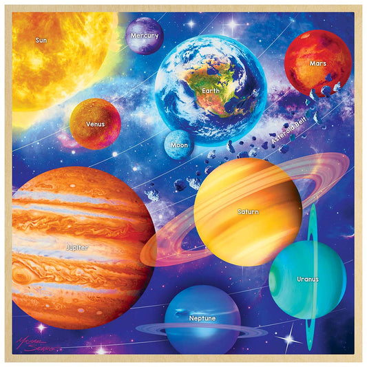 Solar System - Wood Jigsaw Puzzle - 48pc Jigsaw Puzzle by MasterPieces
