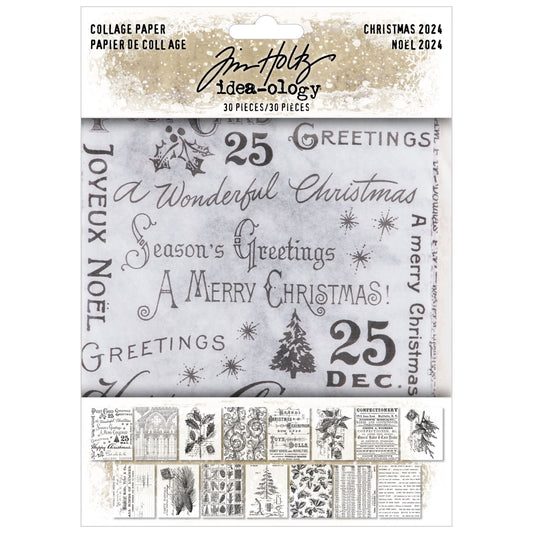 Tim Holtz Idea-ology - Collage Paper Christmas