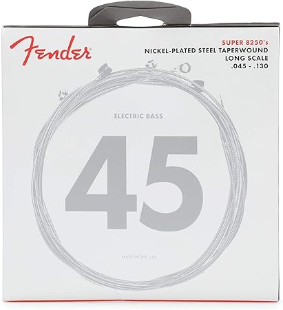 FENDER SUPER 8250  5 STRING BASS TAPERWOUND .045-.130