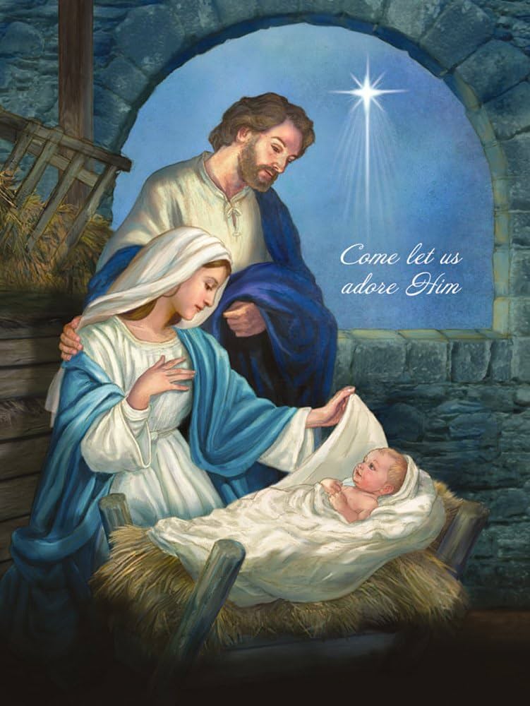 Christmas Treasures Jigsaw Puzzle - Come Let Us Adore Him Nativity