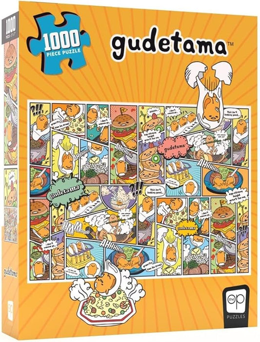 USAOPOLY Gudetama “Amazing Egg-Ventures” 1000 Piece Jigsaw Puzzle | Collectible Anime Puzzle Artwork| Officially-Licensed Gudetama Puzzle & Merchandise, Multicolor (PZ075-799-002200-06)