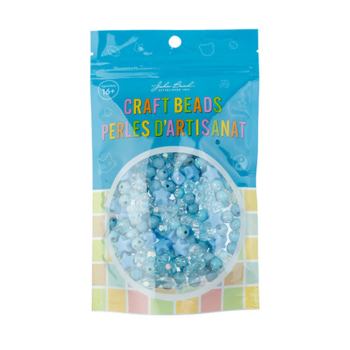 Craft Beads Star Mix 70g Blue