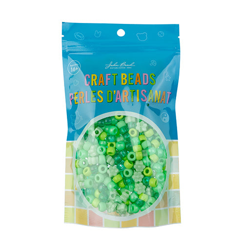 Craft Beads Pony Mix 120g Green