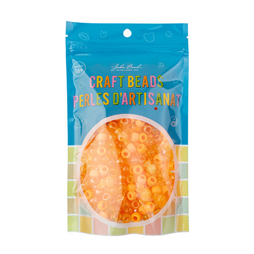 Craft Beads Pony Mix 120g Orange