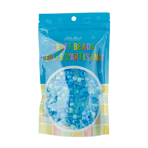 Craft Beads Pony Mix 120g Blue