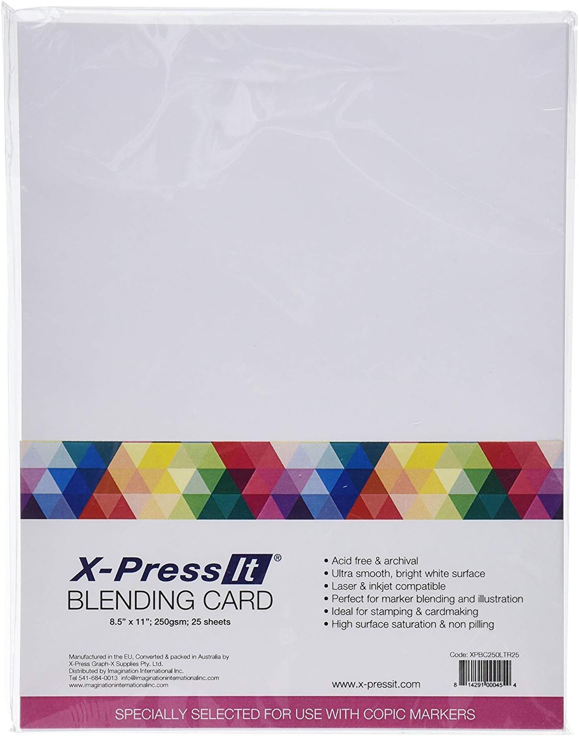X-Press It Blending card 8.5x11" 25 sheets