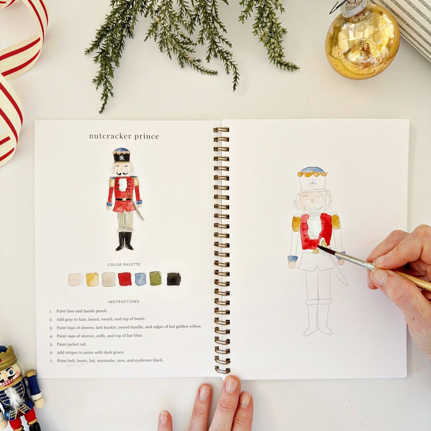Emily Lex Studio - Watercolor Workbook Nutcracker