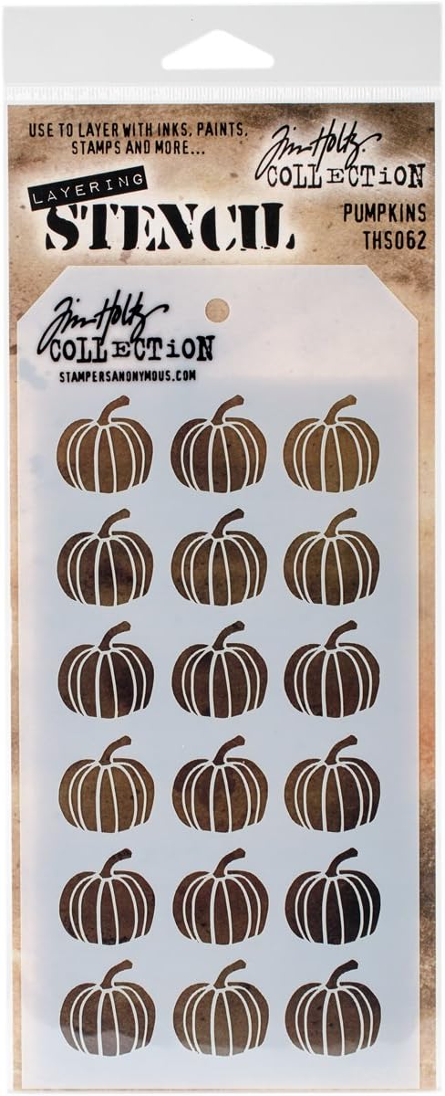 Stampers Anonymous & Tim Holtz : Pumpkin Layering Stencil