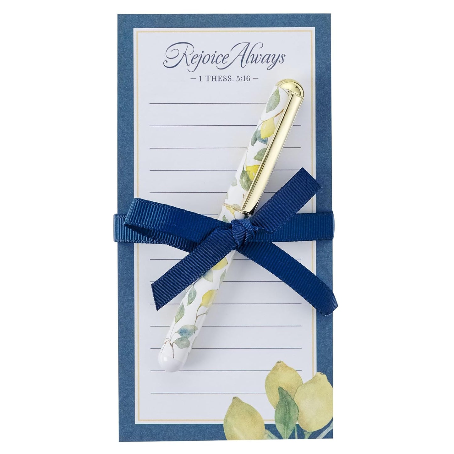 'Rejoice Always' 1 Thess 5:16, Magnetic Notepad w/ Pen