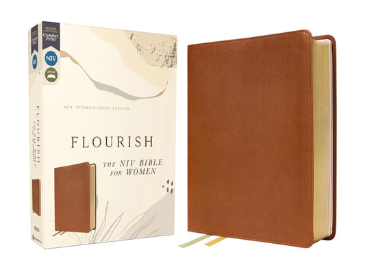 Flourish : The NIV Bible for Women - Brown Soft Leather