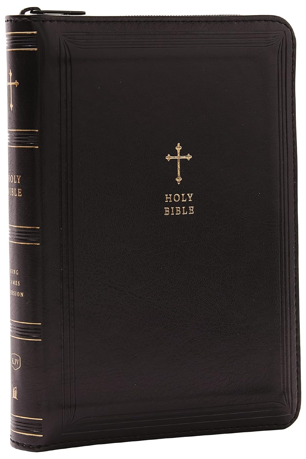 KJV Holy Bible : Compact with 43,000 Cross References - Black Leather Soft w/ Zipper