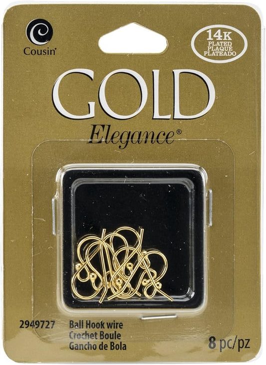 14 k Gold Plate Bail Hook 8 pc