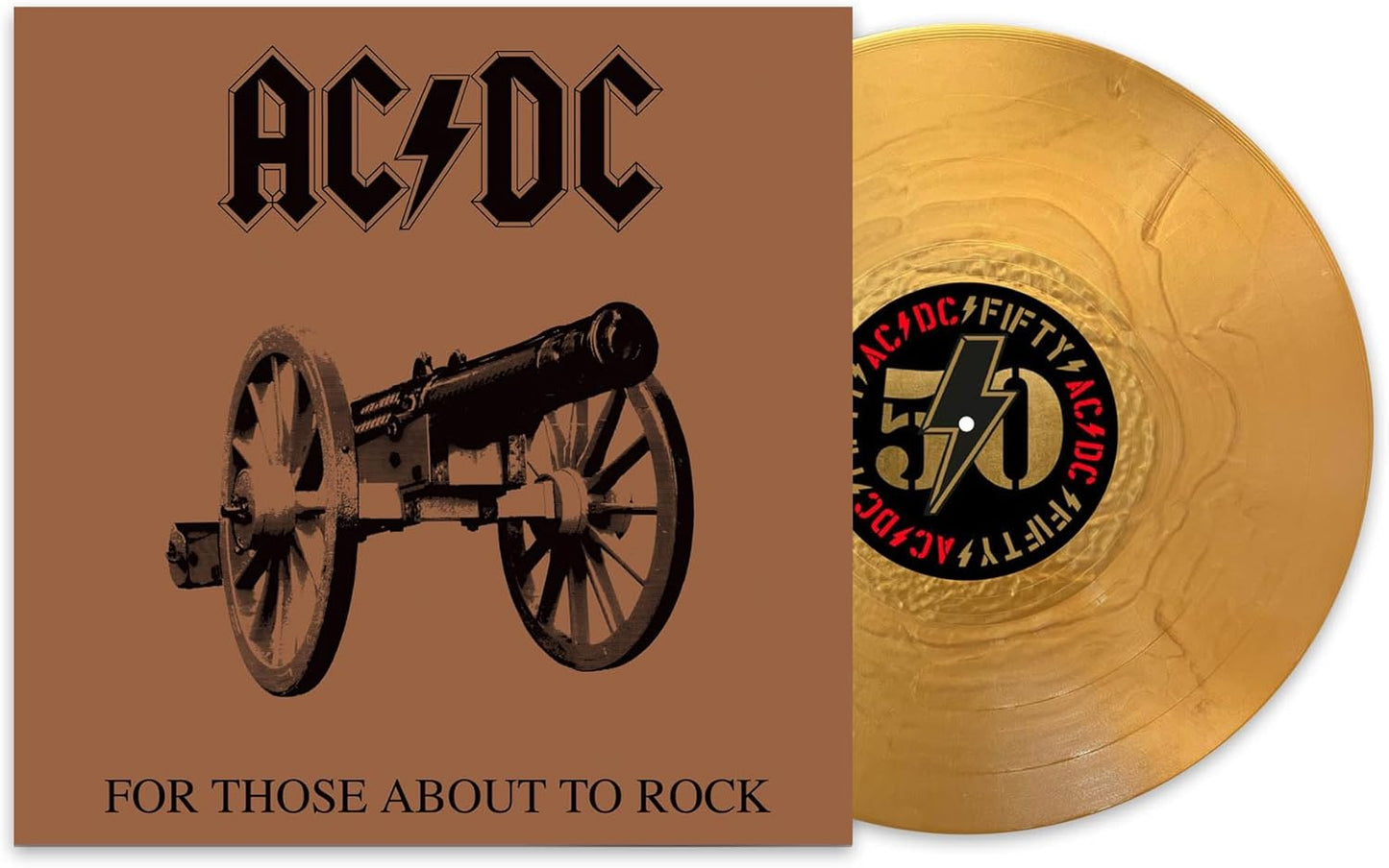 For Those About To Rock (We Salute You) - ACDC 50th Anniversary Gold Colour Vinyl