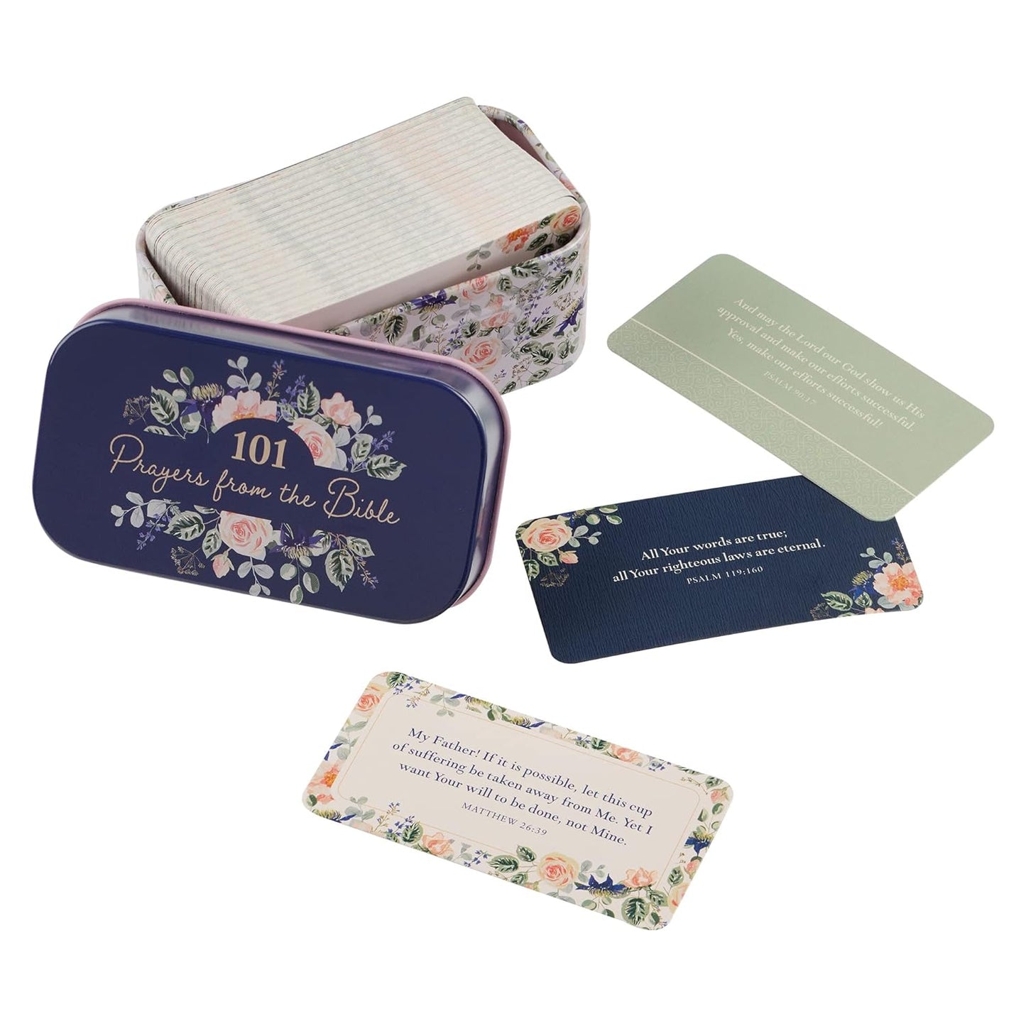 101 Prayers from the Bible Cards in a Tin