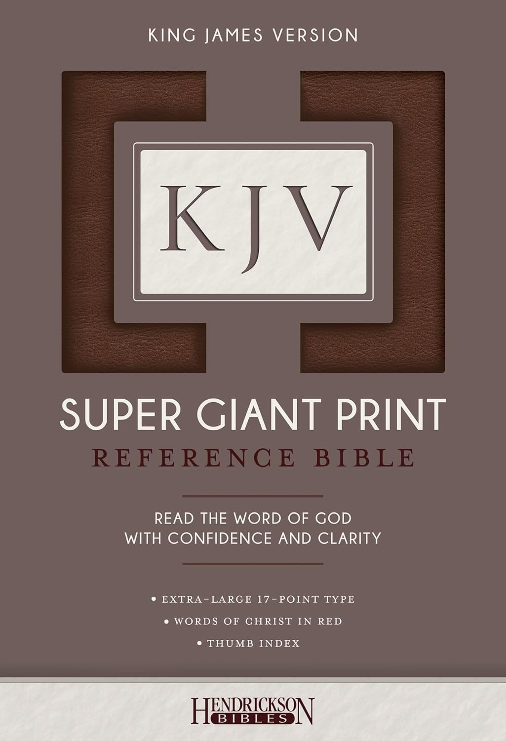 KJV Bible Super Giant Print - Brown