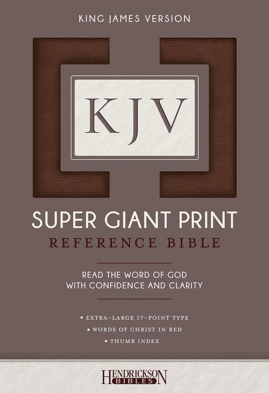 KJV Bible Super Giant Print - Brown