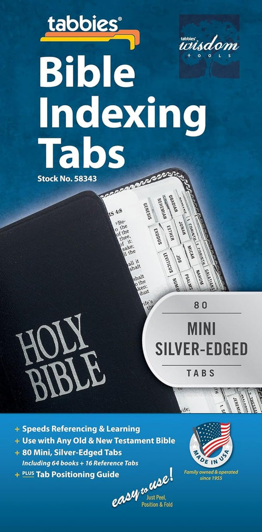 Tabbies Mini Sliver-Edged Bible Indexing Tabs