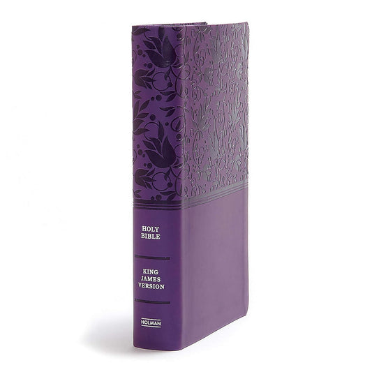 KJV Giant Print Reference Bible, Purple Soft Leather