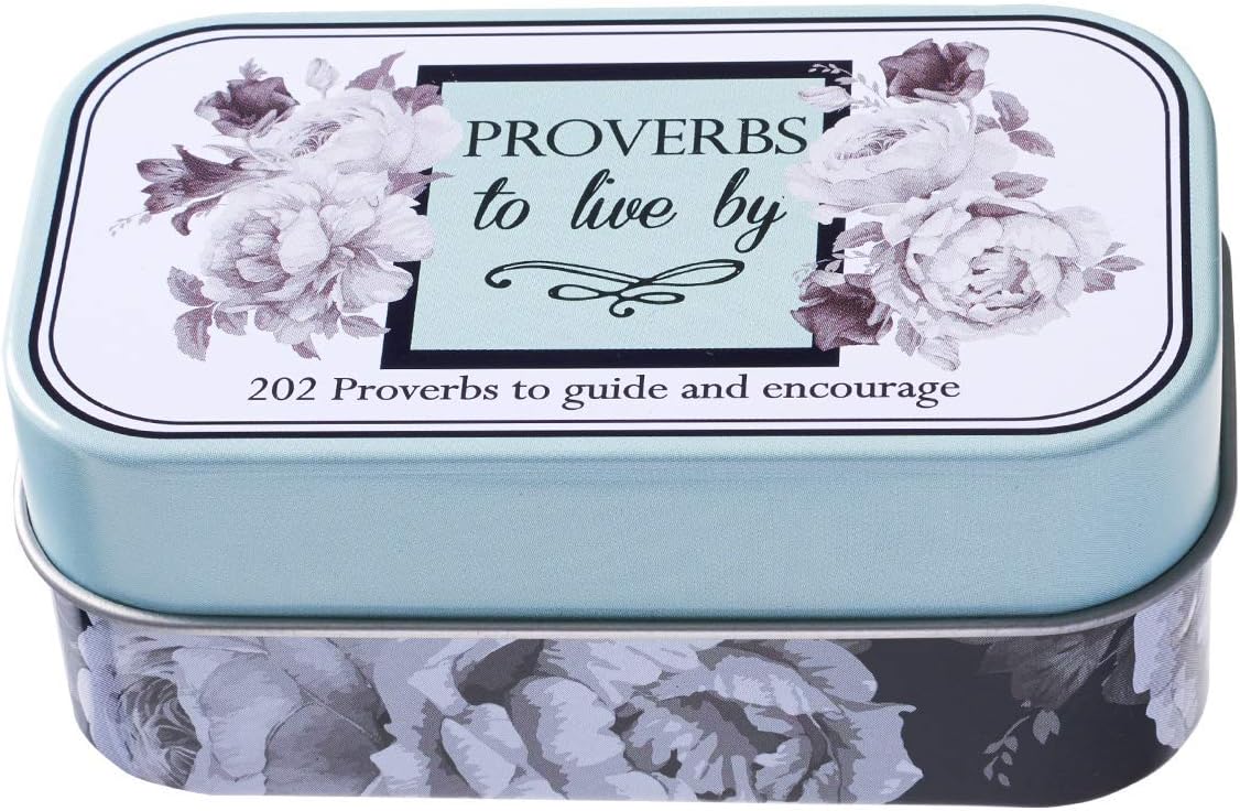 Proverbs to Live By Promise Card Tin
