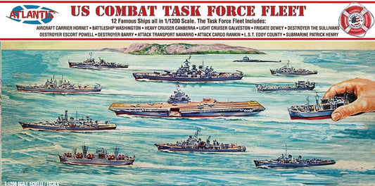 Atlantis US Combat Task Force Fleet 12 Ships 1/1200 Scale