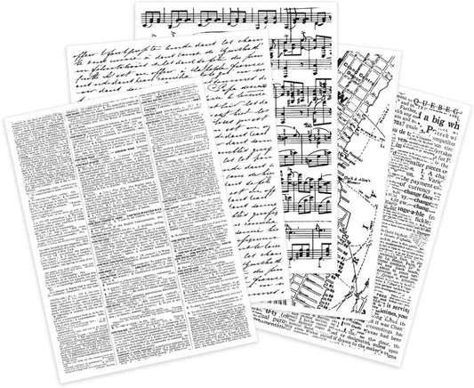 Hero Arts - Collage Background Rub-On Transfers