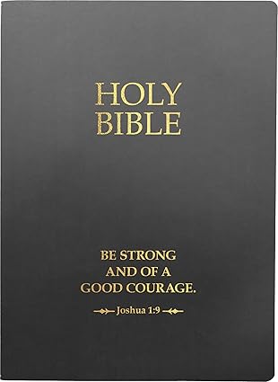 KJV Sword Bible Be Strong & Courageous Life Verse Edition Large Print Black Leathersof