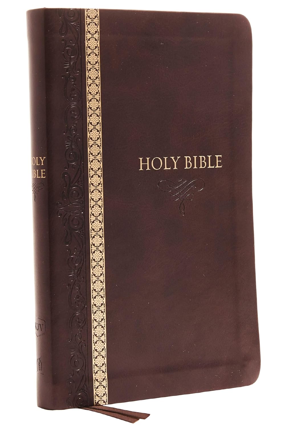 KJV Holy Bible : Thinline Brown Leather Soft