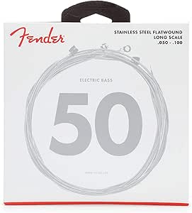 FENDER FLATWOUND 4 STRING BASS STRINGS .050-.100
