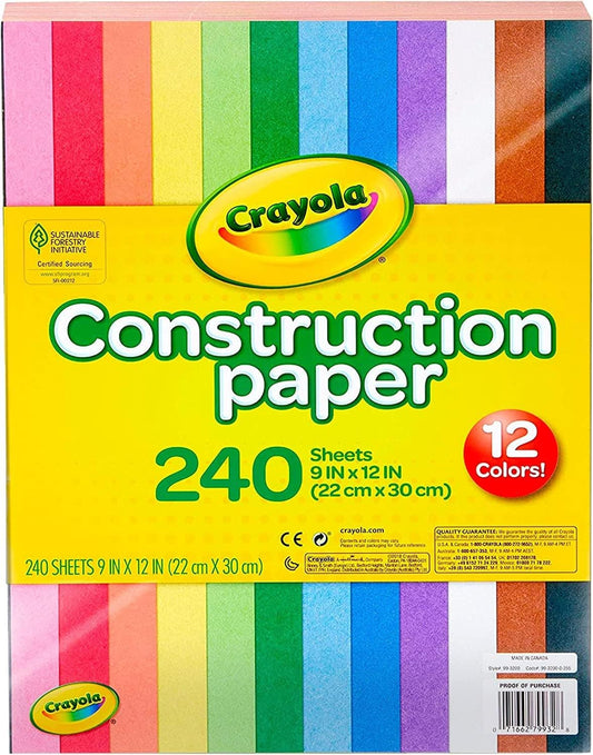 Crayola Construction Paper Pad 9x12" 120 Sheets