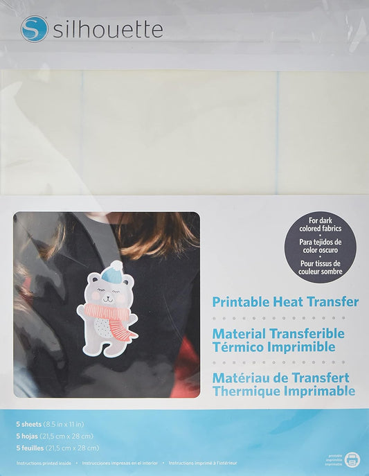 Silhouette Printable Heat Transfer for Dark Fabrics
