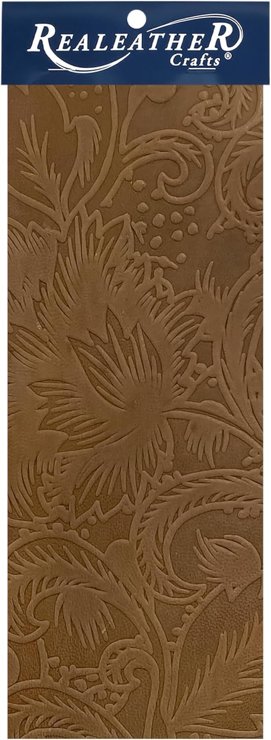 Realeather Embossed Floral Trim 9x3"