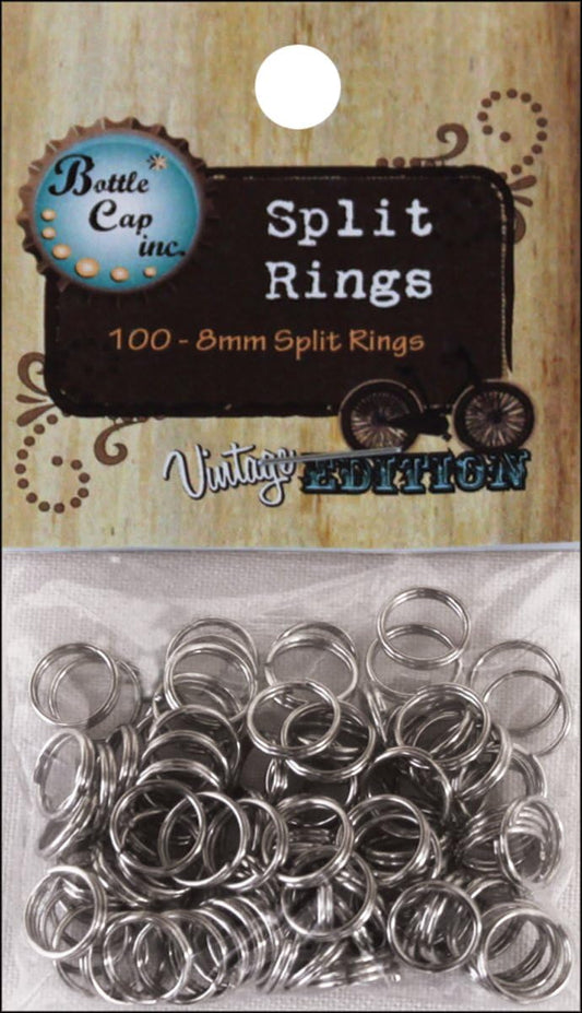 BCI Crafts Vintage Split Rings  8 mm 100/pkg
