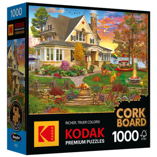 Kodak - Cork Board Lakeside Home Puzzle 1000 Pieces