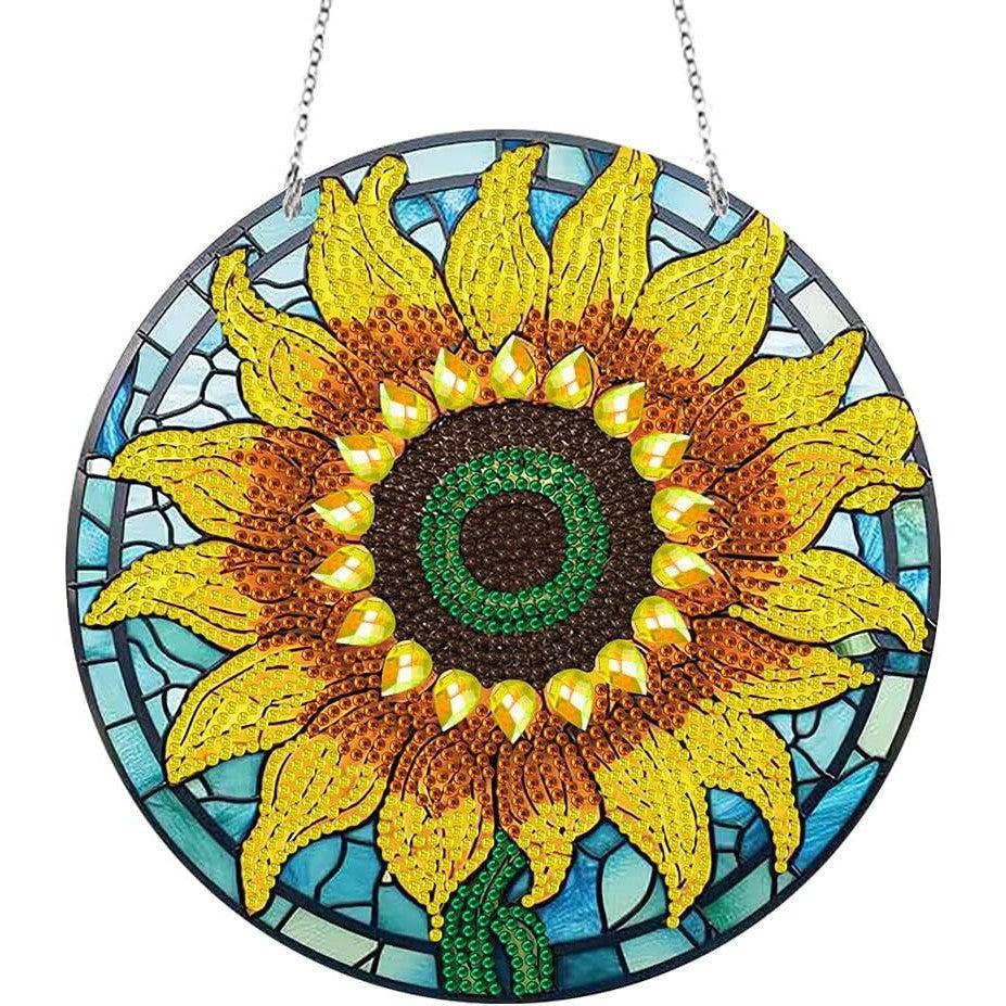 Diamond Brands - Brilliant Sunflower Diamond Art Wall Hanging