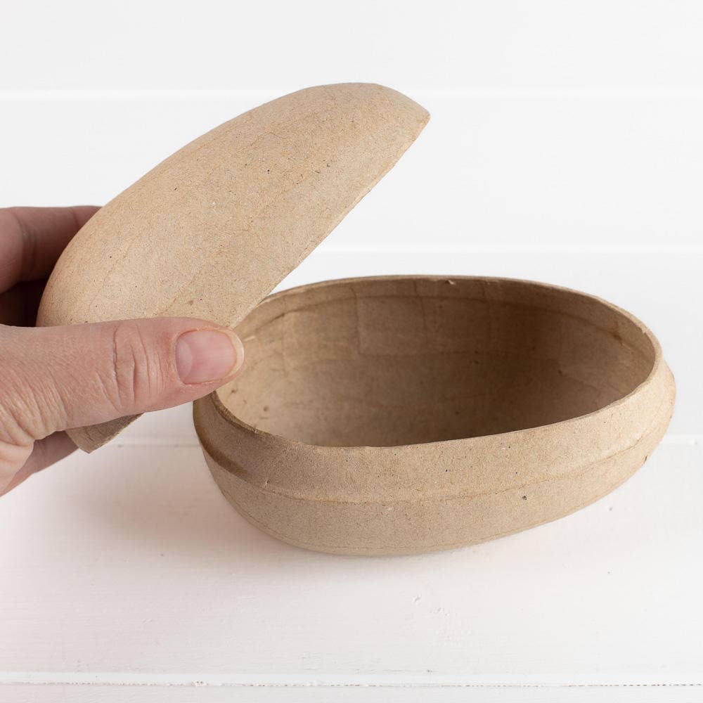 Factory Direct Craft - 5" Fillable Paper Mache Split German Easter Egg Box