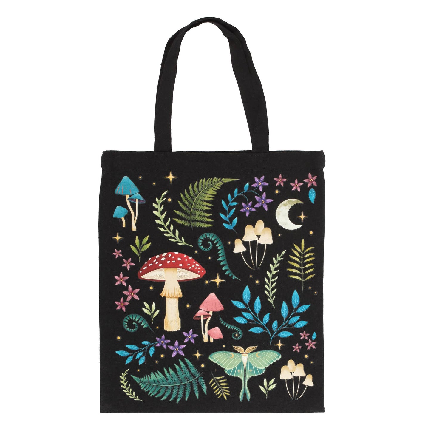 Something Different : Dark Forest Print Polycotton Tote Bag