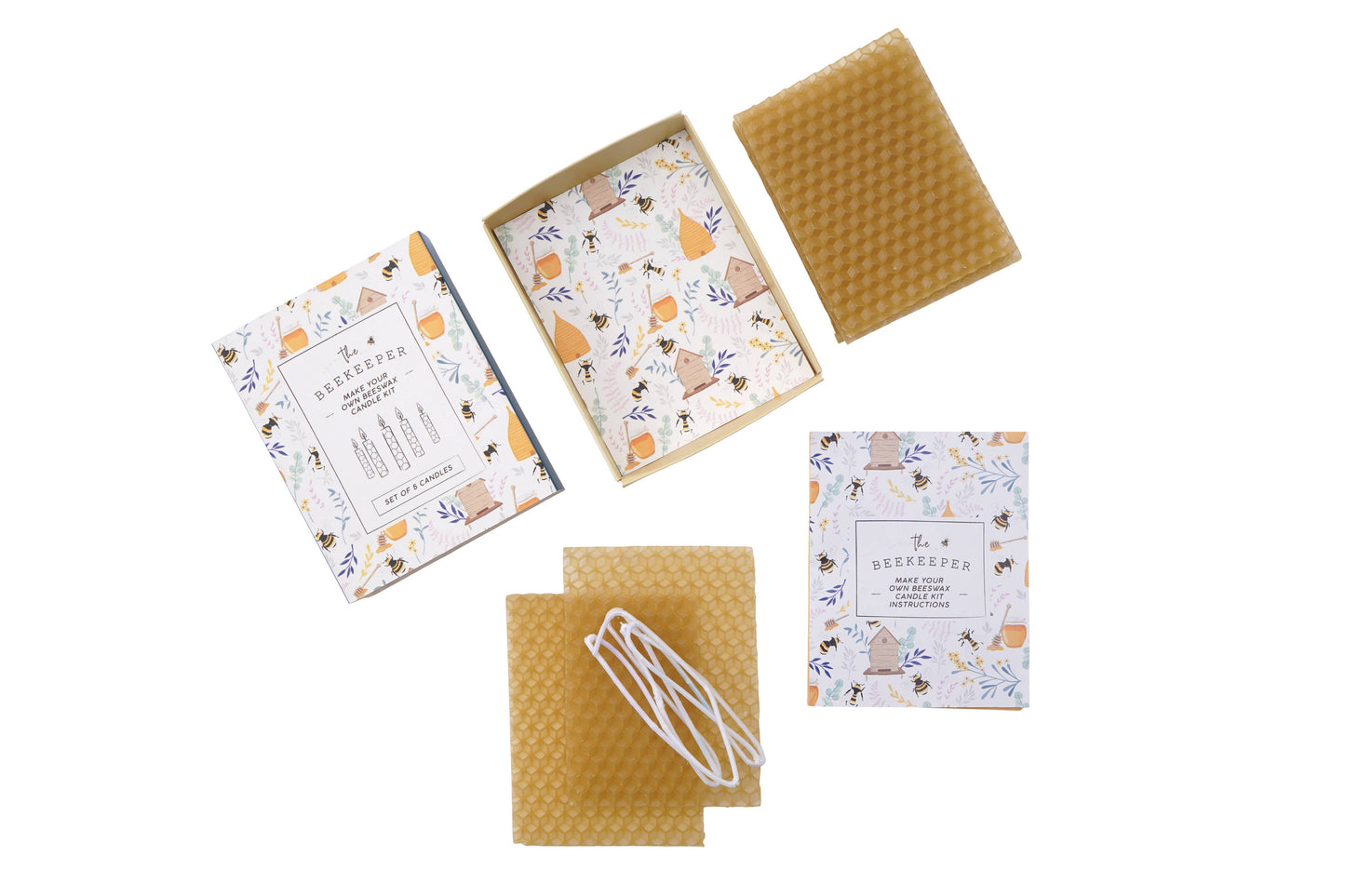 CGB Giftware : The Beekeeper Make Your Own Beeswax Candle Kit