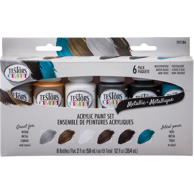 Testors Acrylic Paint Set 6 Pack