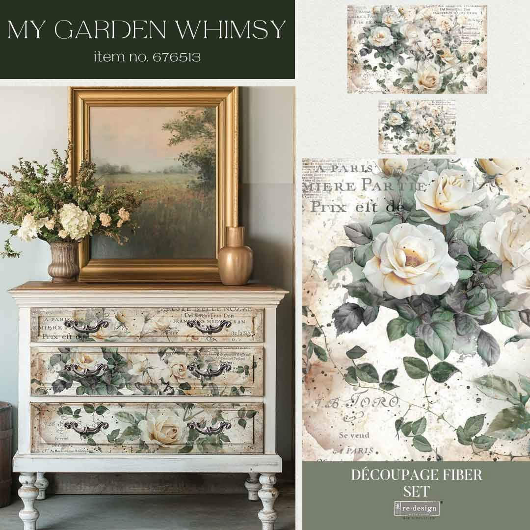 Redesign Decoupage Fiber My Garden Whimsy