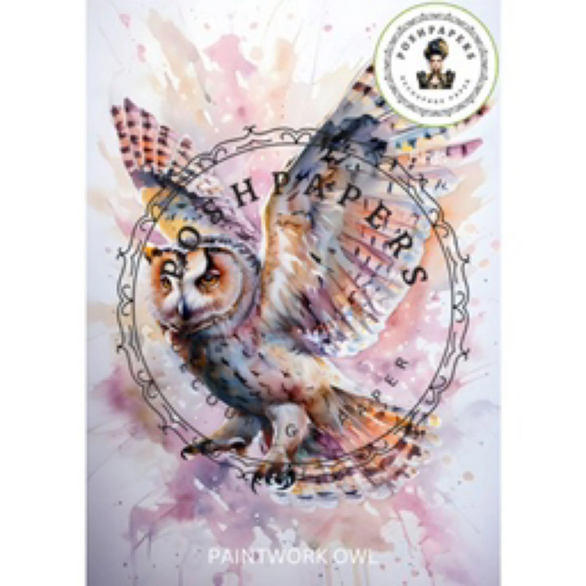 Posh Papers - Paintwork Owl 36x50 cm