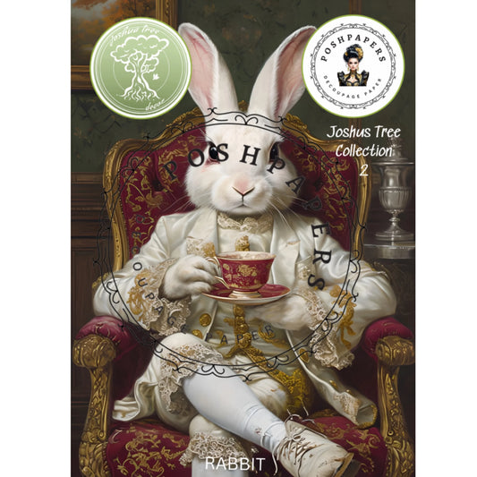 Posh Papers - Rabbit  53x36 cm, 53x73cm, A4